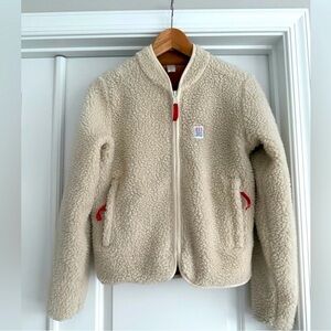 Topo Designs Cream Sherpa Jacket